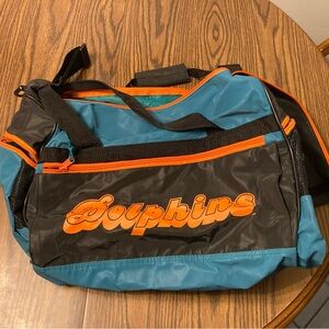 Vintage Miami Dolphins Duffle Bag NFL Football